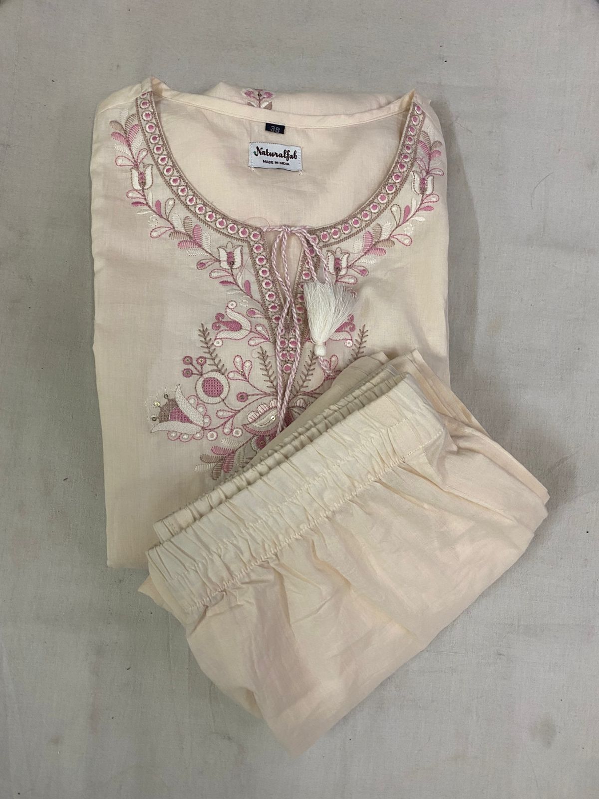 Women's 100% Handwoven Cotton Kurti Pant Set | Soft & Breathable Traditional Wear for Daily and Festive Use