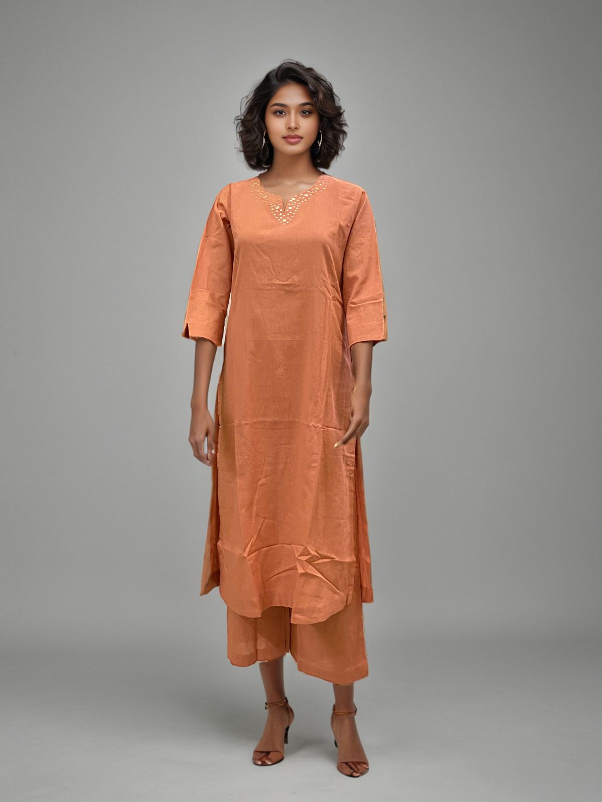 Women’s 100% Cotton Kurti Pant Set – Breathable, Comfortable Ethnic Outfit