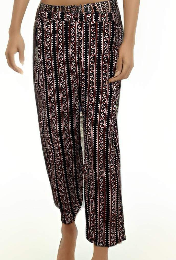 Printed Straight-Fit Cotton Pants