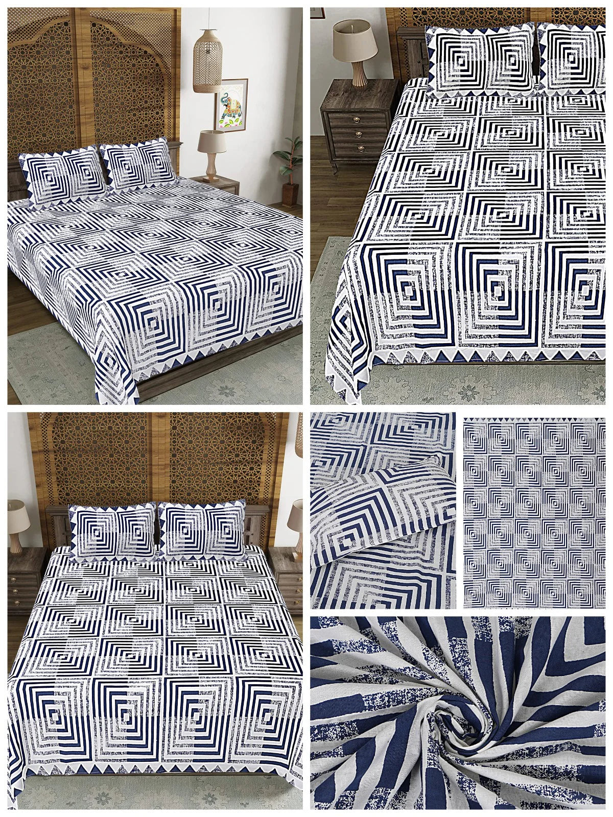 Natural Fab India's Double bedsheets Pure Cotton bedsheets