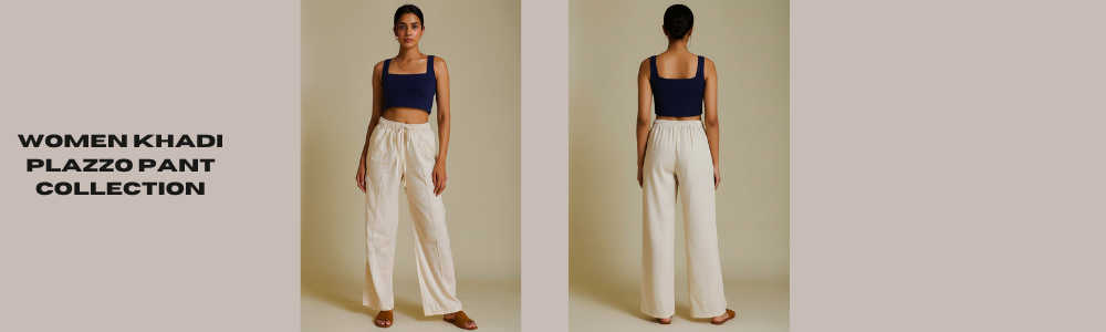 Women khadi Plazzo Pant