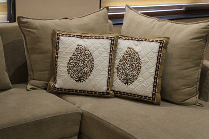 Floral Embroidered Cushion Covers (16 x 16)