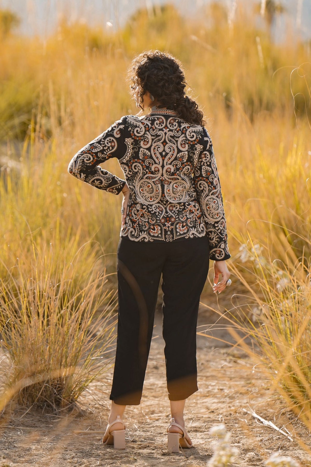 Intricate Parsi Gara Embroidered Jacket