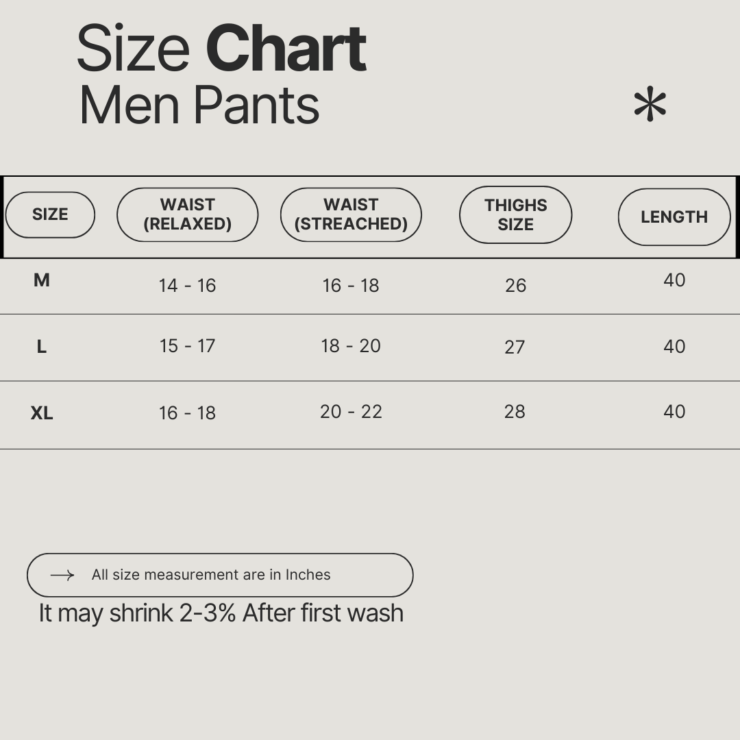 Size chart image