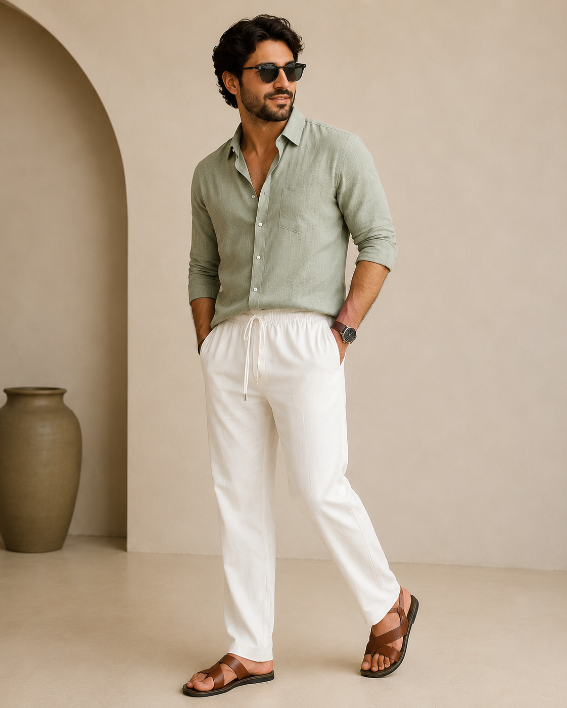 Men's White Pant