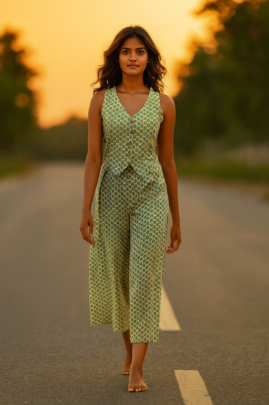 Chic Printed Co-Ord Set – Effortless Elegance