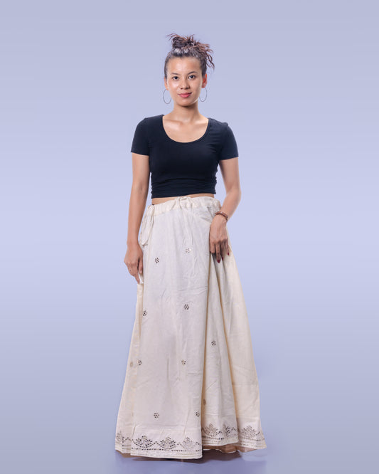 Glamorous Khadi Skirt WHITE