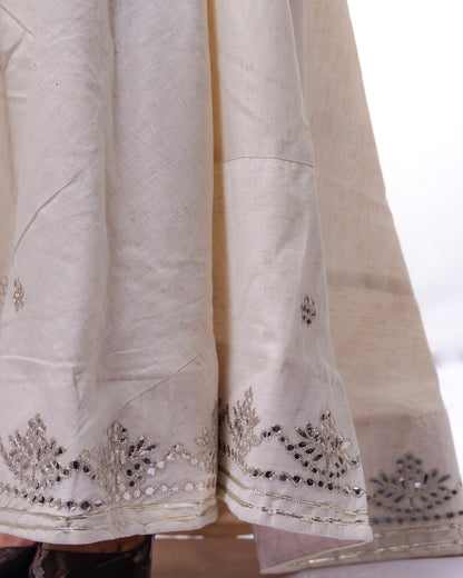 Glamorous Khadi Skirt WHITE