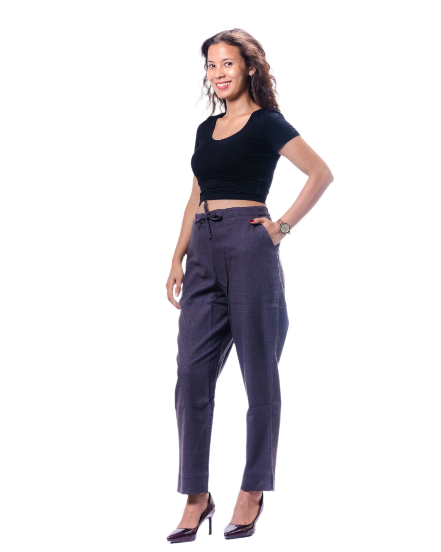 Women Grey Khadi Pant