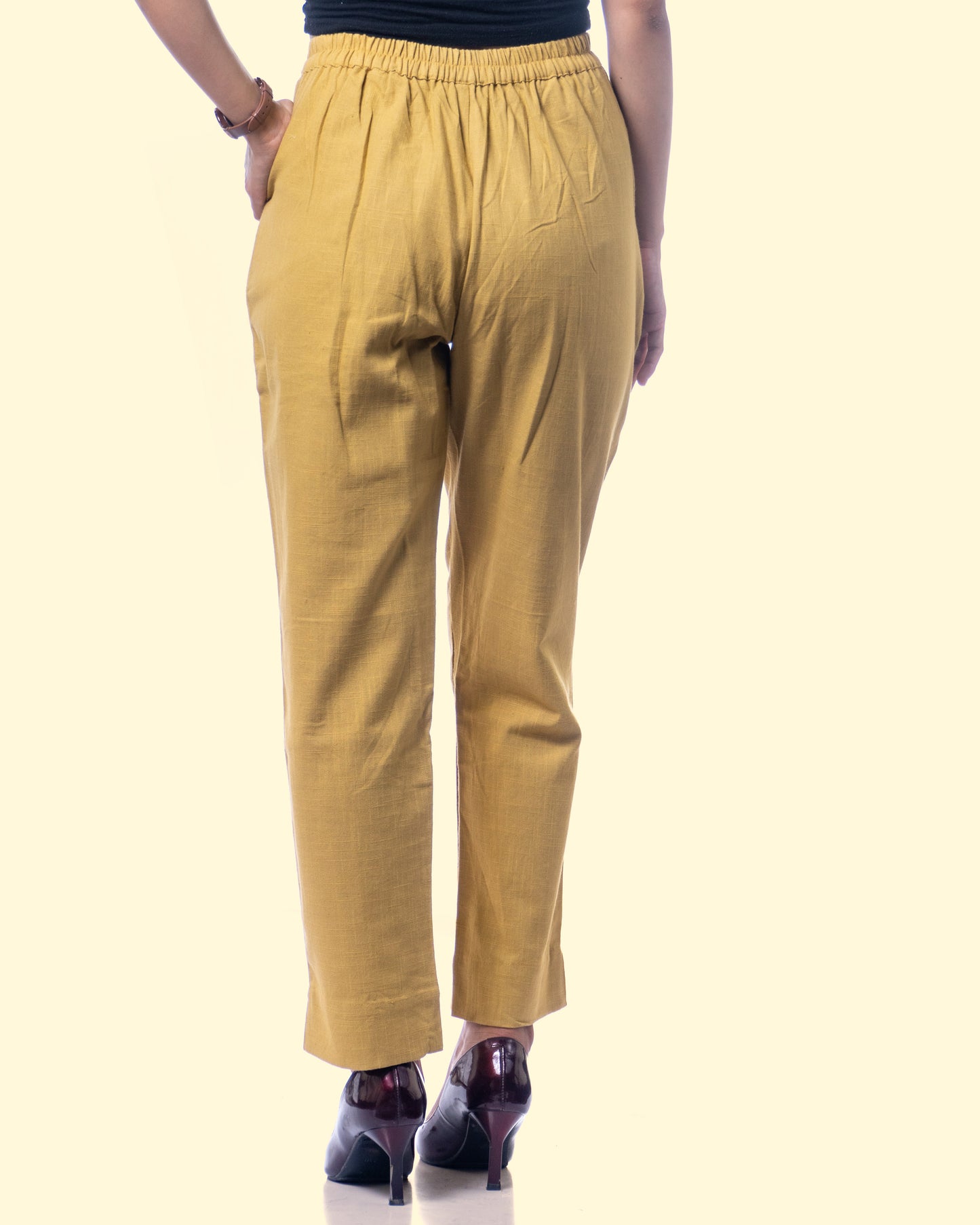 Women yellow  Khadi Pant