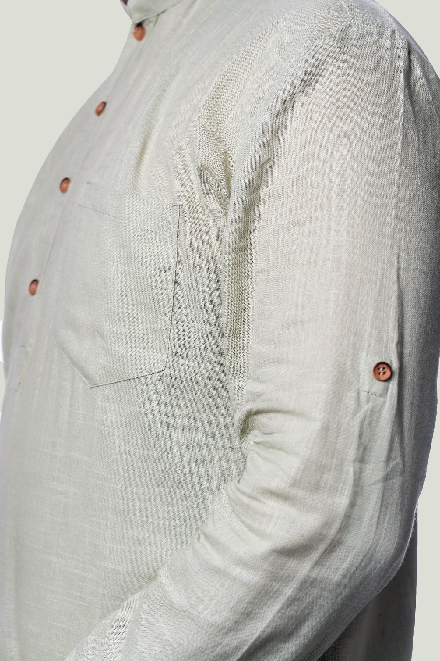 Beige Cotton Kurta for Men