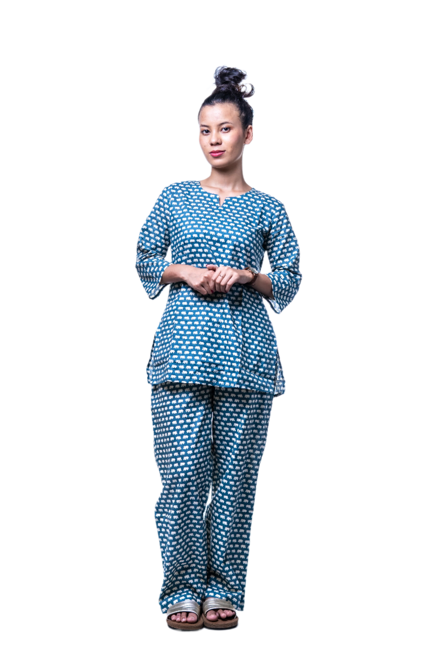 Stylish Elephant Print NIGHT SUIT FOR WOMEN