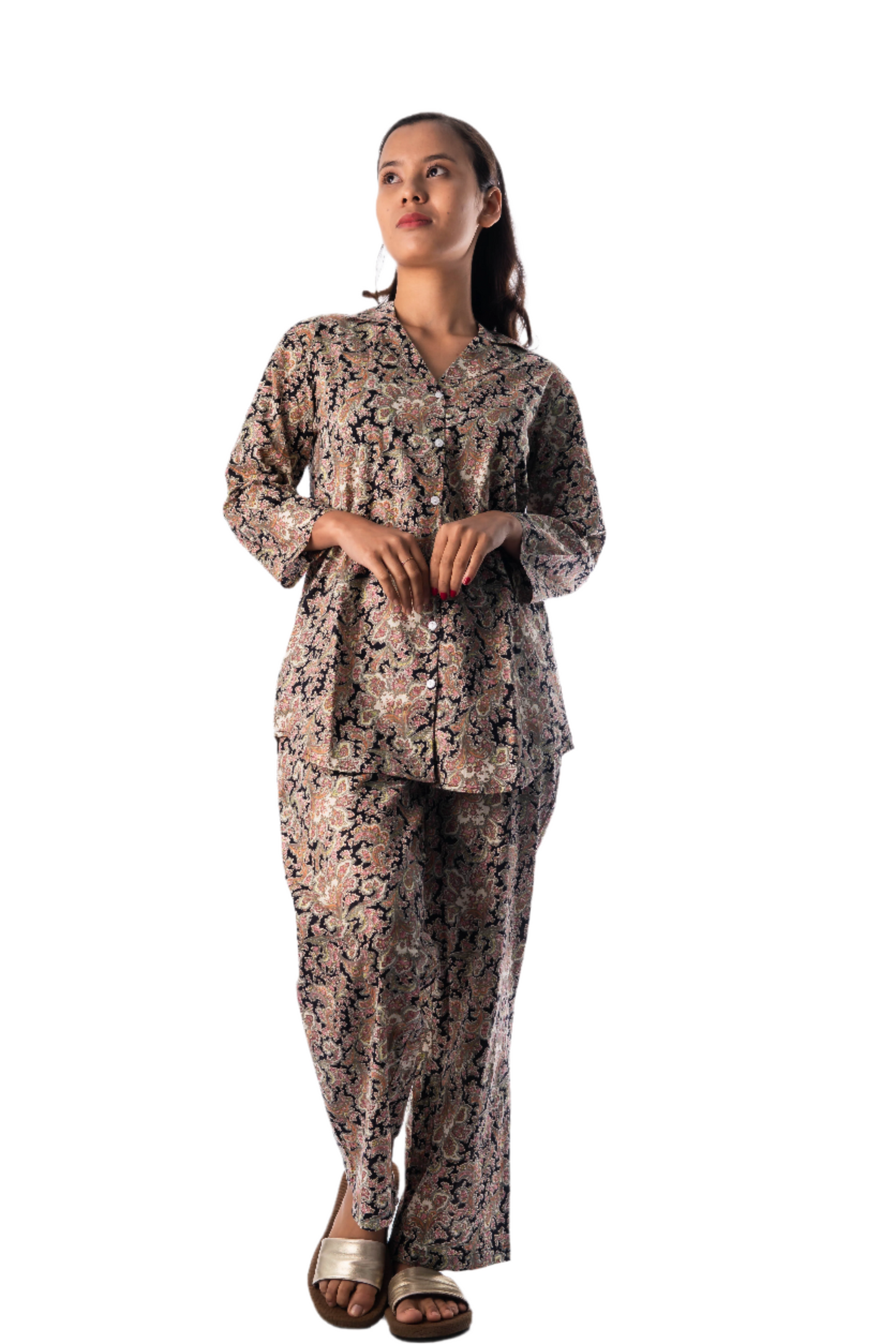 Floral Print Night Suit for Women