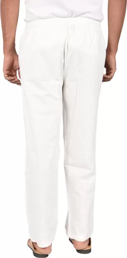 Classic White Khadi Pants for Men