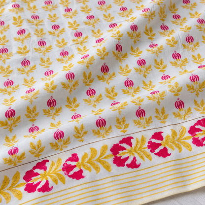 Natural Fab Hand Block Printed Bedsheet 100 x 108