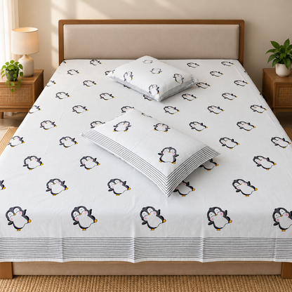 Natural Fab Hand Block Printed Bedsheet 100 x 108