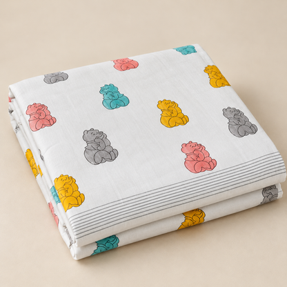Natural Fab Hand Block Printed Bedsheet 100 x 108