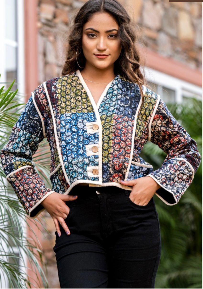 Kaleidoscope Charm Quilted Jacket