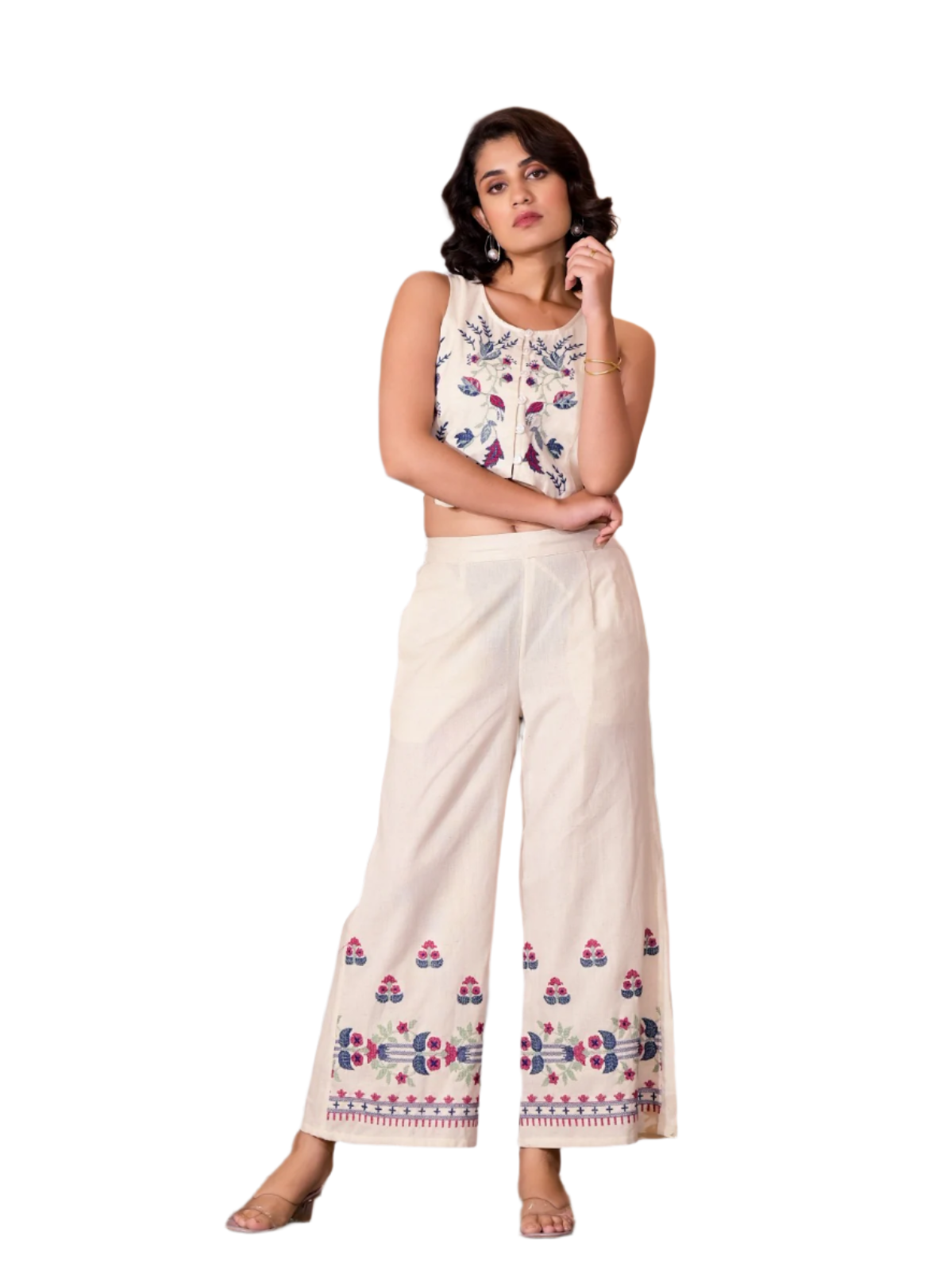 Floral Embroidered Co-Ord Set