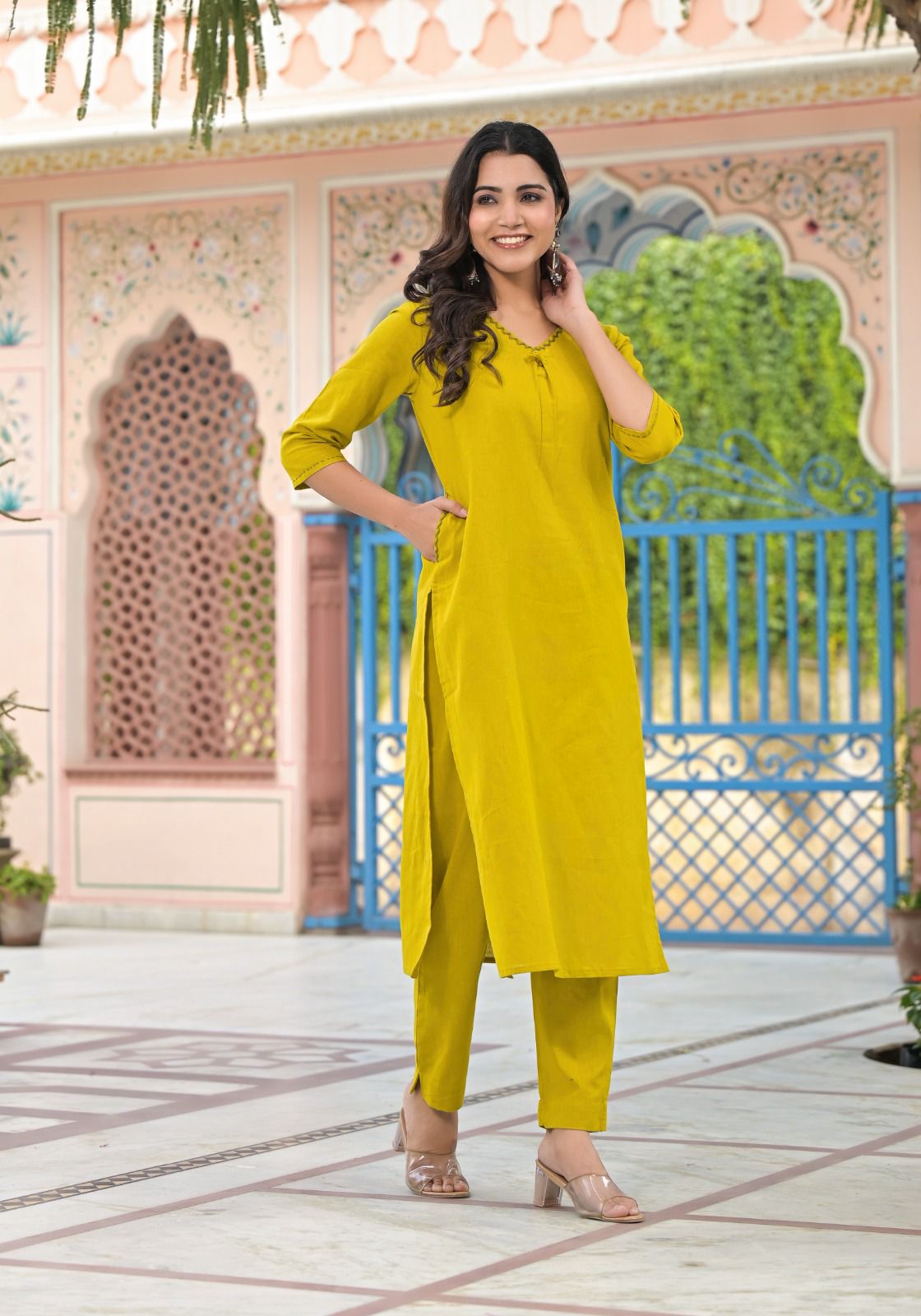 Vibrant Yellow Kurta Set for a Radiant Look