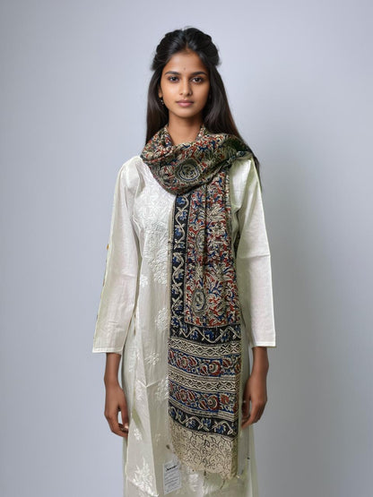Kalamkari Cotton Dupatta – Elegant & Ethnic