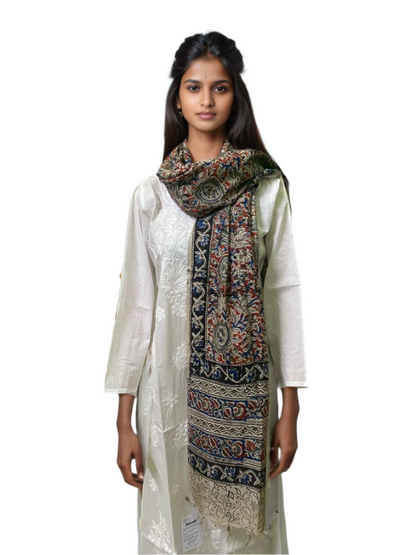 Kalamkari Cotton Dupatta – Elegant & Ethnic