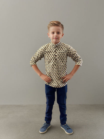 Printed Short Kurta for Boys | Ethnic & Festive Wear