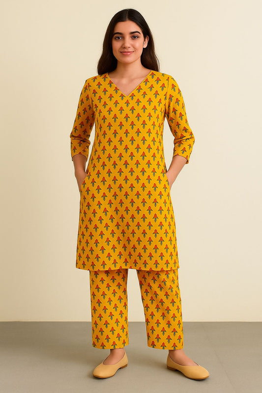 Cotton Yellow Everyday Set