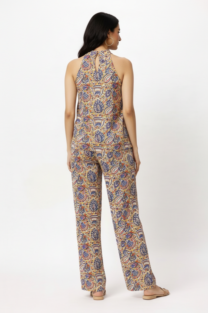 Kalamkari Hand Block Printed Cotton Co-ord Set