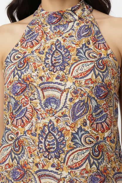 Kalamkari Hand Block Printed Cotton Co-ord Set