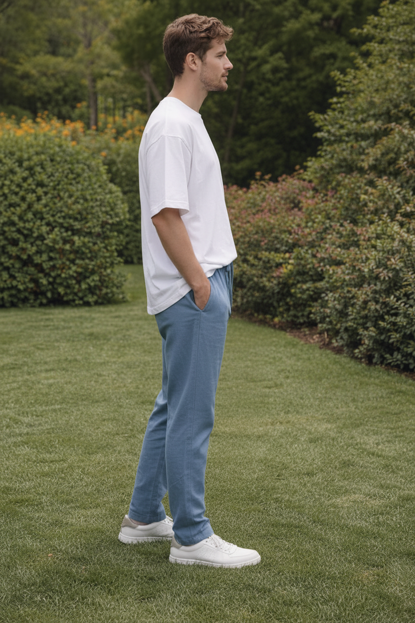 Men’s Premium Khadi Cotton Lounge Pants | Breathable Drawstring Casual Trousers | Soft Comfortable Daily Wear | Relaxed Fit Summer Pants for Men