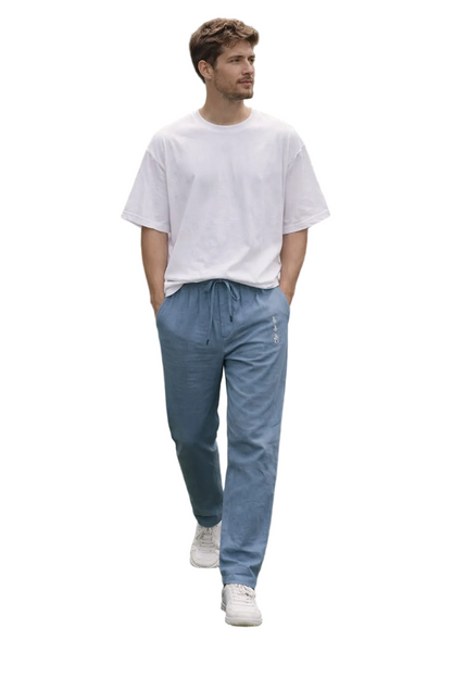Men’s Premium Khadi Cotton Lounge Pants | Breathable Drawstring Casual Trousers | Soft Comfortable Daily Wear | Relaxed Fit Summer Pants for Men