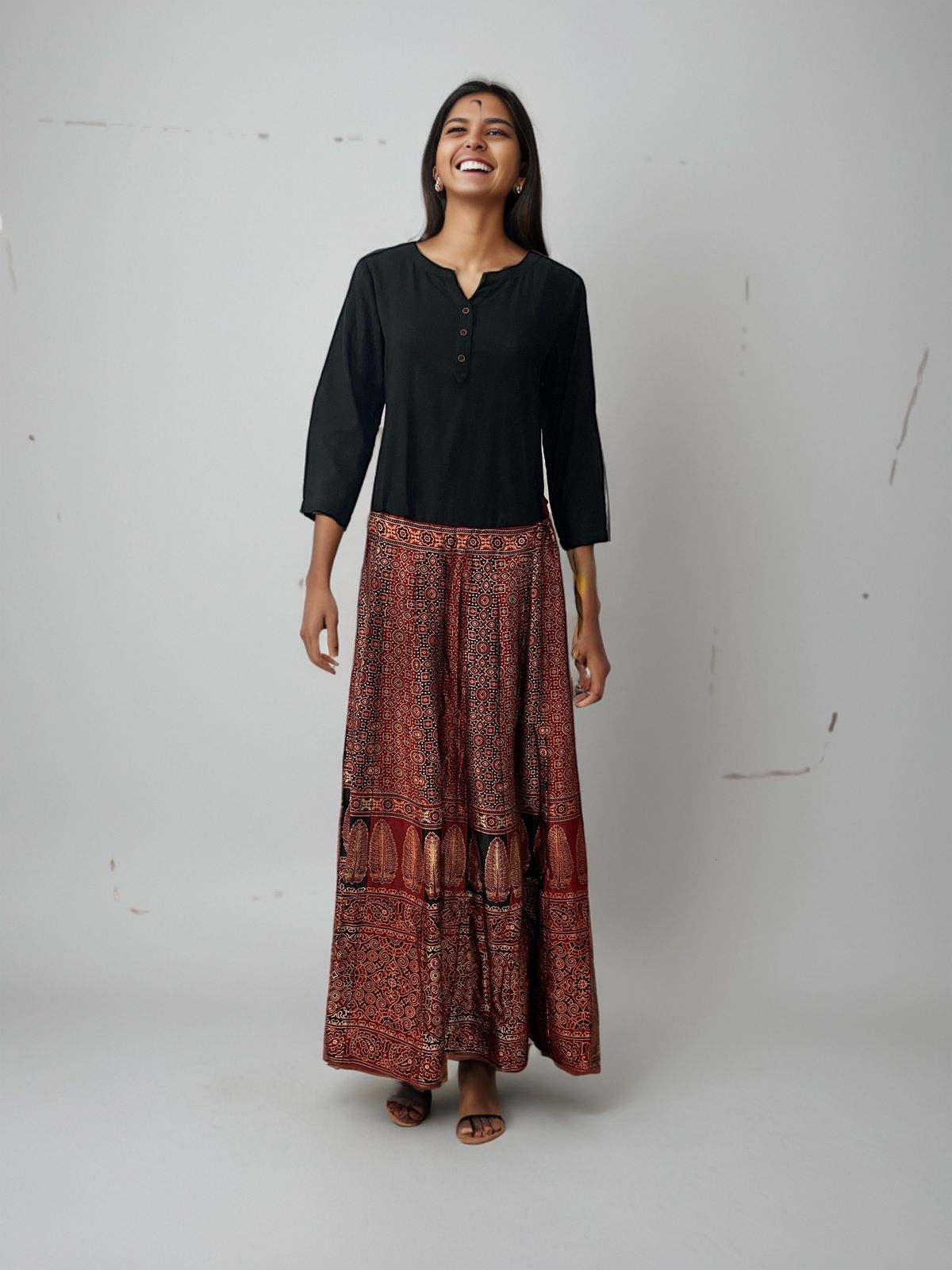 Ethnic Printed Long Skirt