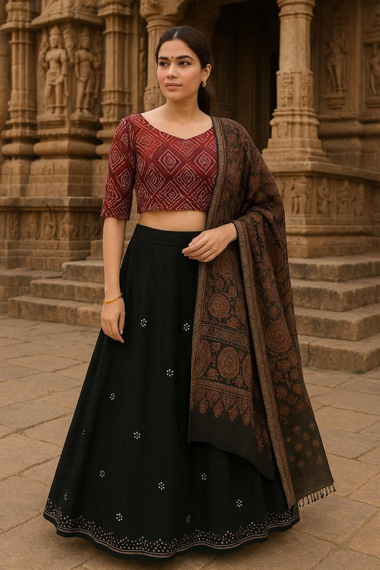 Glamorous Khadi Skirt black