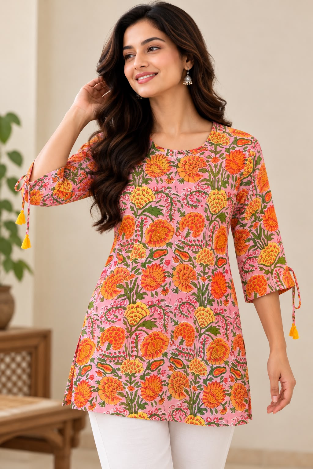 Women’s Handloom Short Kurti