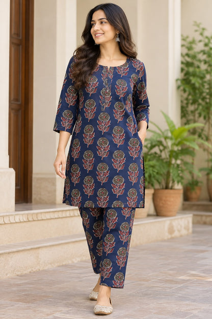 Women's Blue Co-Ord Set | Stylish Coordinated Two-Piece Outfit
