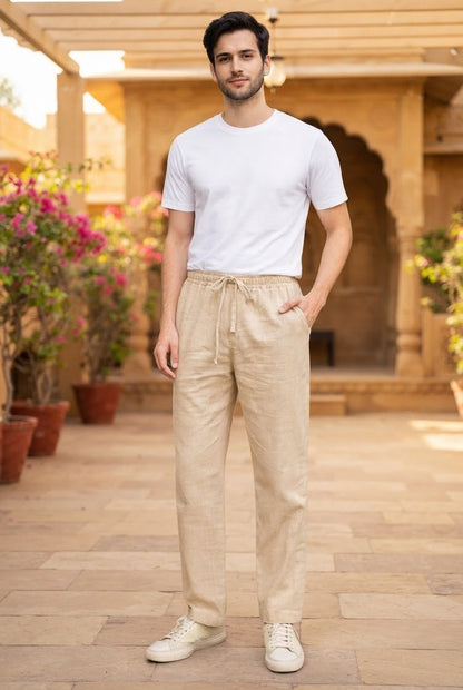 Men's Beige Pants