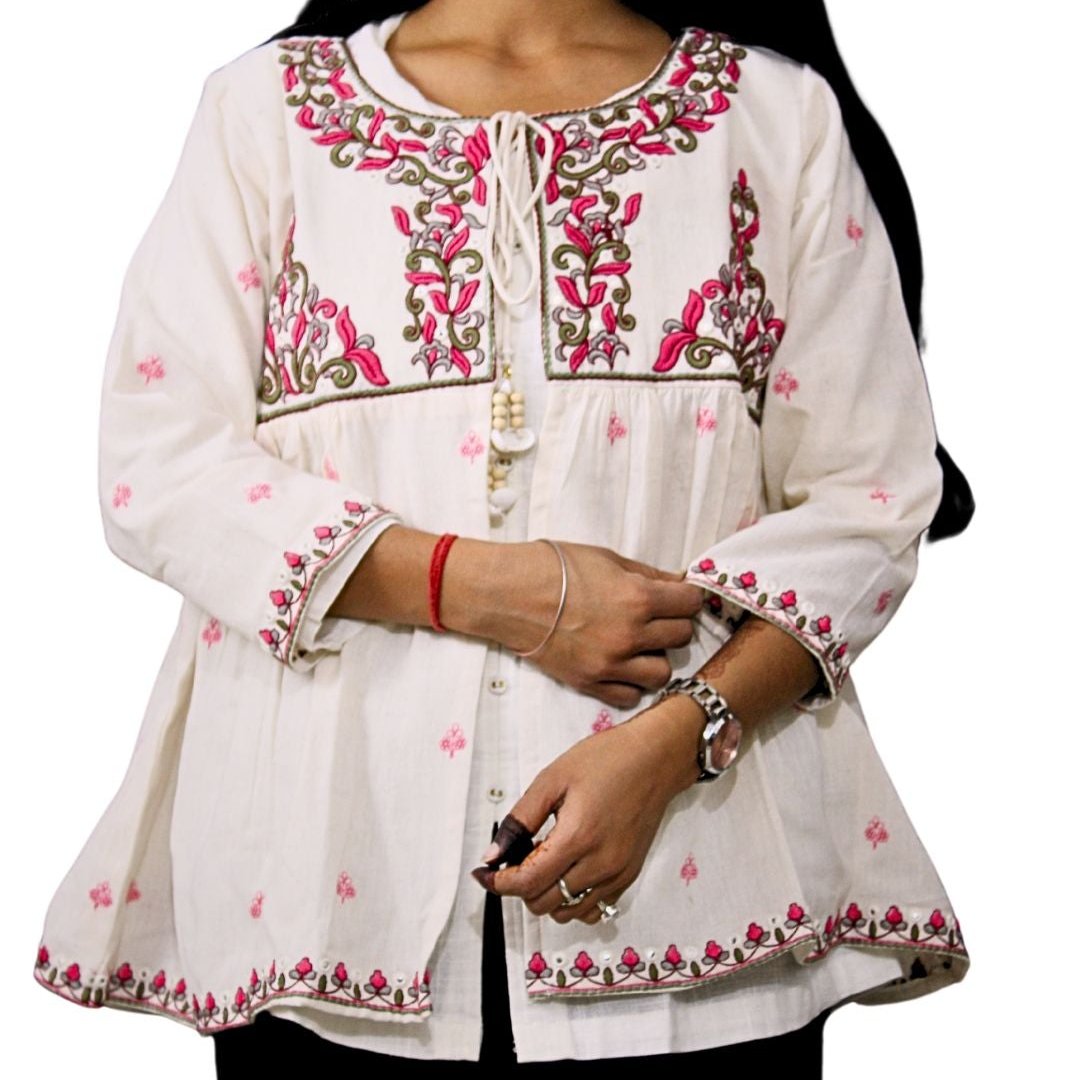 Khadi Chic: Short Jacket for Women